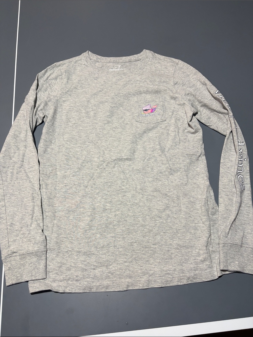 Vineyard Vines Heather Gray Crewneck Tee